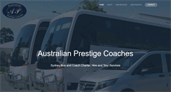 Desktop Screenshot of prestigecoaches.com.au