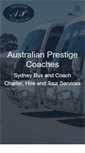 Mobile Screenshot of prestigecoaches.com.au